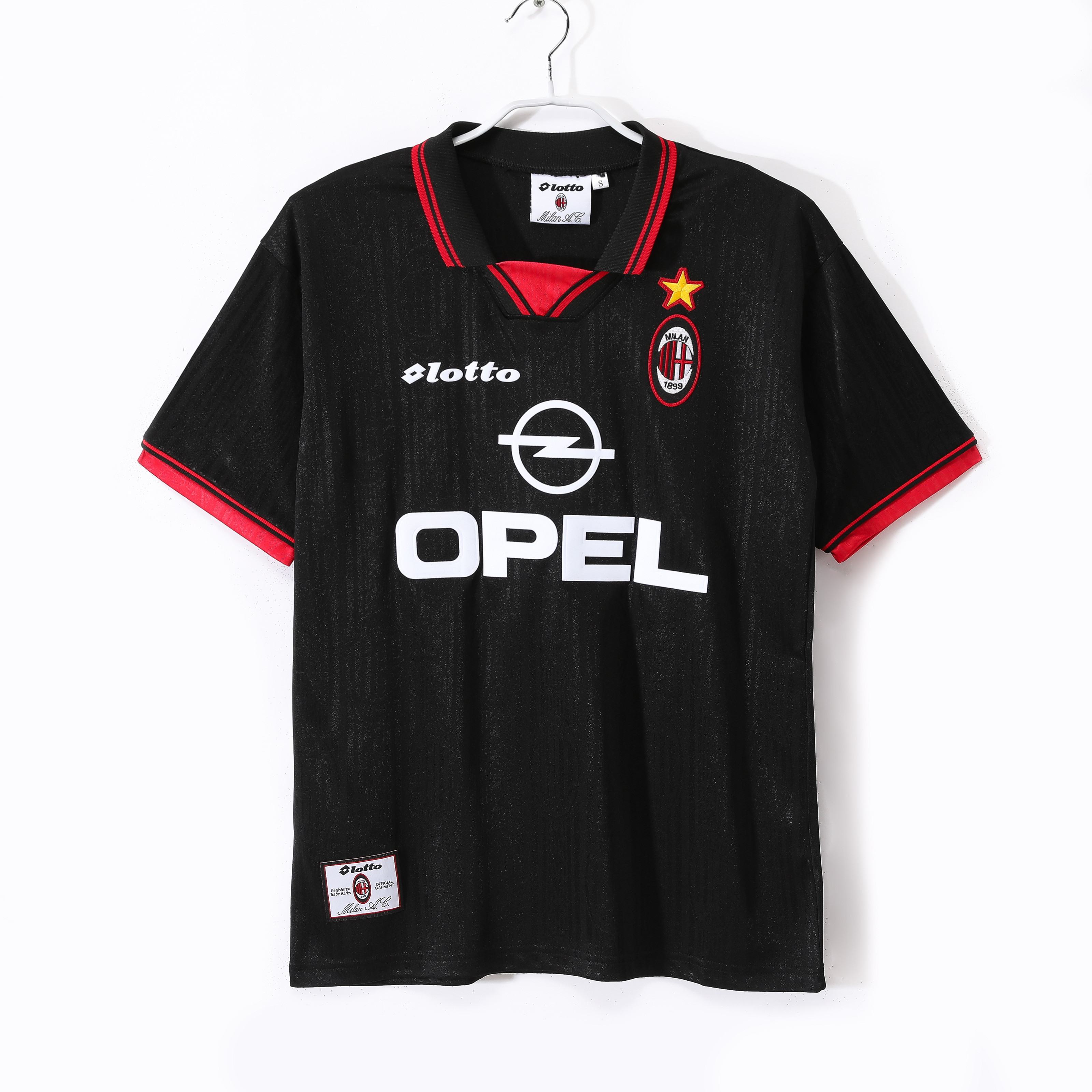 Camiseta de fútbol AC Milan 1997/98 TERCERA MANGA CORTA VERSION FAN